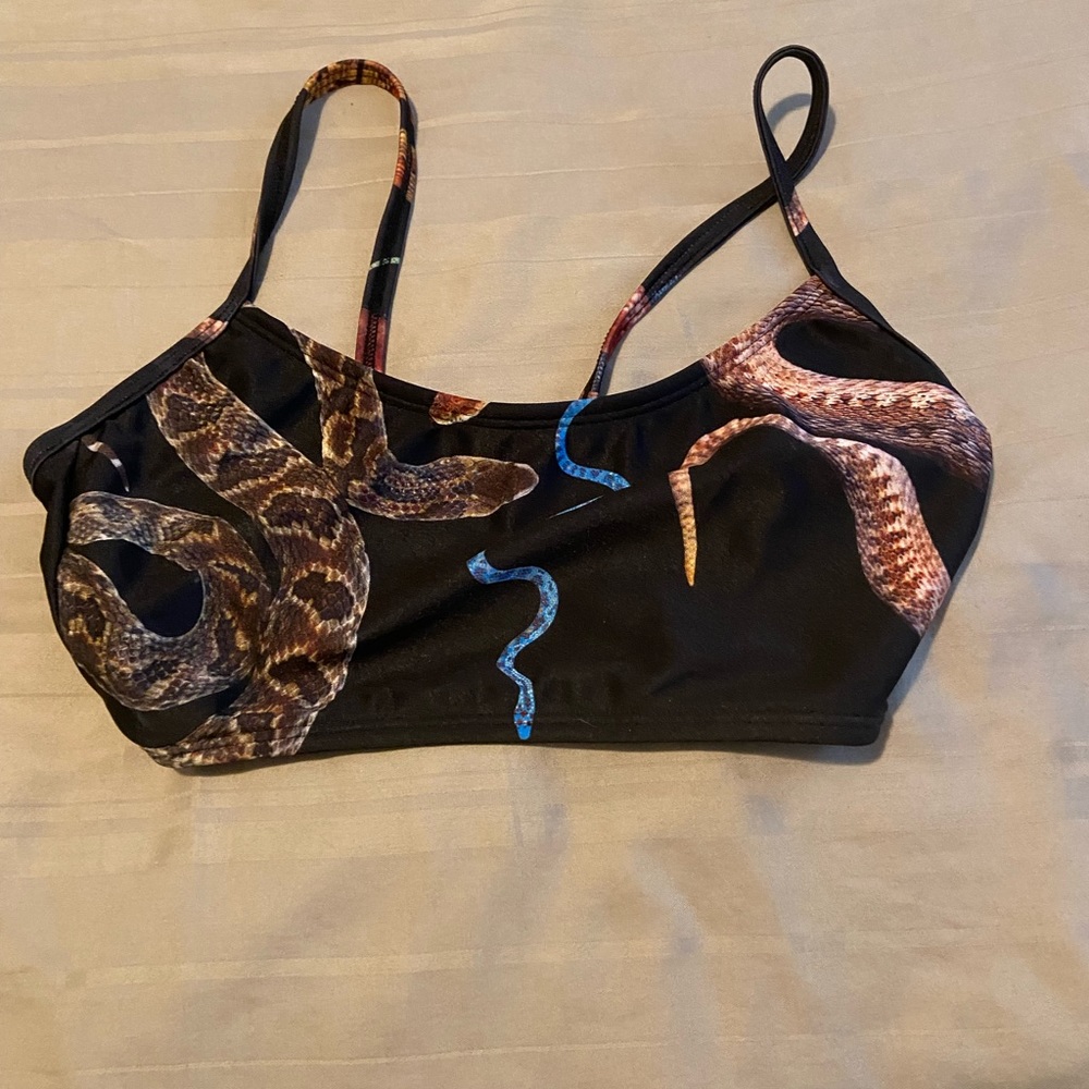 Minnow bathers rattle snake bathing suit top